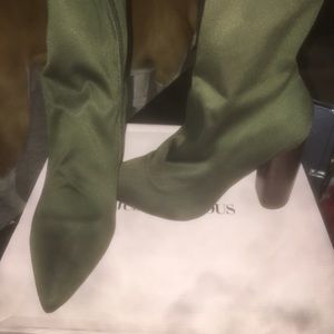 army green sock boots